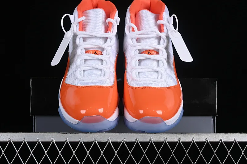 All categories Air Jordan Jordan series basketball shoes Air Jordan 11 Air Jordan 11 Retro "White orange" AJ11 Joe 11 white orange 378037-002